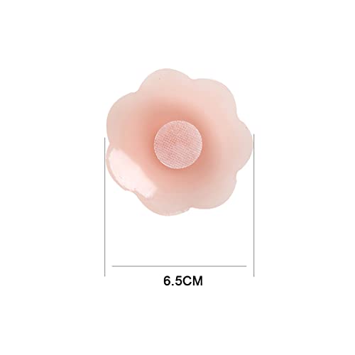 MenYiYDS- Mujeres Silicona Nipple Nipple Reutilizable Pétalos de pecho 5 pares de silicona Nipple Ropa invisible