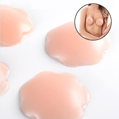 MenYiYDS- Mujeres Silicona Nipple Nipple Reutilizable Pétalos de pecho 5 pares de silicona Nipple Ropa invisible
