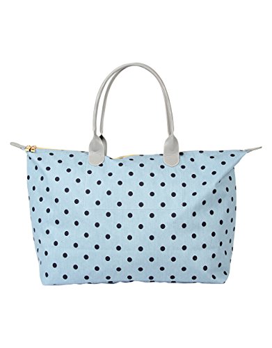 Mi-Pac Weekender Bag Bolsa de Cuerdas para El Gimnasio, 55 cm, 35 litros, Denim PolkaBlk