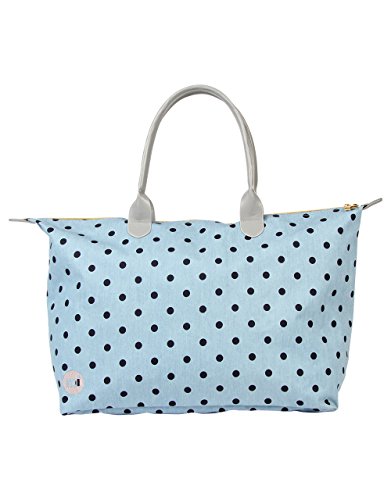 Mi-Pac Weekender Bag Bolsa de Cuerdas para El Gimnasio, 55 cm, 35 litros, Denim PolkaBlk