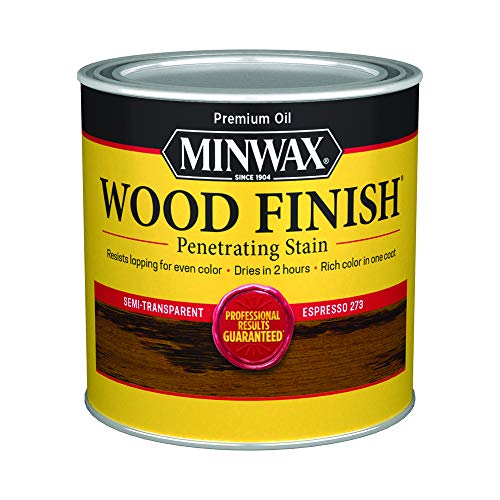 Minwax 227634444 Acabado Penetrante Interior Madera Tinte, Media Pinta, Espresso