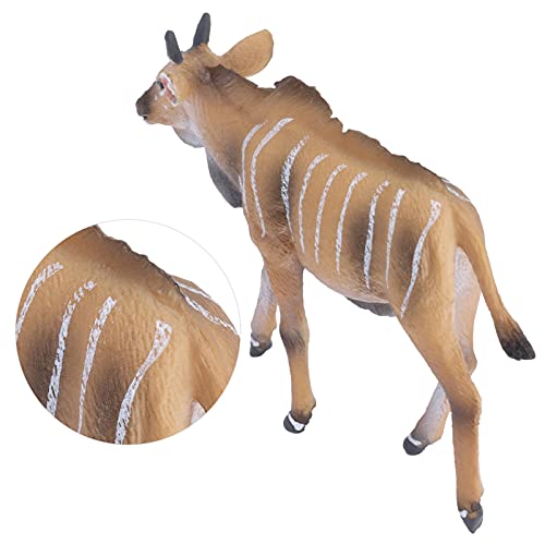 Modelo de Animal de Bosque, Hermoso Modelo de Animal de Simulación Lindo de PVC, Peso Ligero para Niños para Decoración de Escritorio en el Hogar