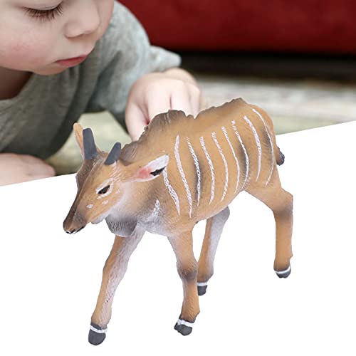 Modelo de Animal del Bosque, Lindo Modelo de Animal de Simulación de PVC Portátil Hermoso para Niños para la Decoración del Escritorio del Hogar