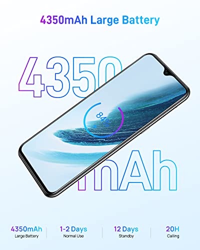 Moviles Baratos y Buenos, DOOGEE X95 [2022] 4G 3GB RAM+16GB ROM Telefono Movil, 4350mAh Batería Pantalla 6,52 Pulgadas Smartphone Barato Dual SIM, Triple Cámara 13MP, Android 10, Face ID - Negro
