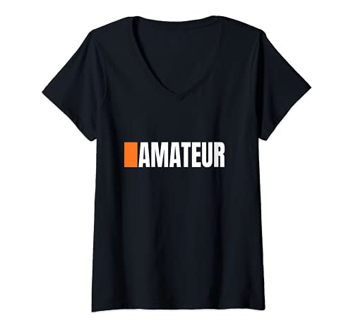 Mujer Amateur Aficionado Operador de Radio Atletas Camiseta Cuello V