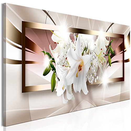 murando Cuadro en Lienzo Flores 90x30 cm Impresión de 1 Pieza Materia del Tejido no Tejido Artística Imagen Gráfica Decoracion de Pared - Glamour de magnolia rosado b-A-0364-b-a