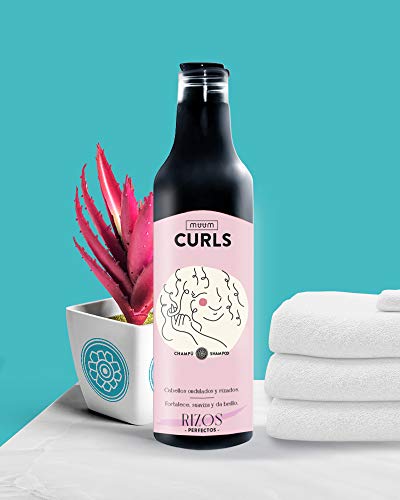 muum - Champú Curls Rizos Perfectos. Cabellos ondulados y rizados. Fortalece, revitaliza y da brillo - 500 ml.