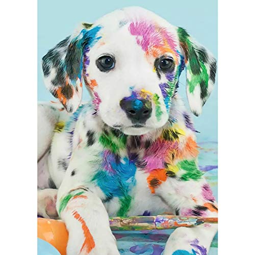 MWOOT DIY 5D Diamante Pintura por Número Kit,Bricolaje Diamond Pasted Painting Rhinestone Bordado de Punto de Cruz Artes Manualidades Lienzo Pared Decoración(30x40cm) -Perro Dálmata