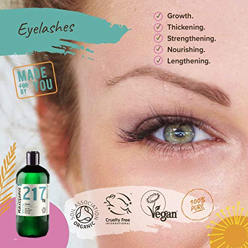 Naissance Aceite de Ricino BIO Puro Prensado en Frio (No. 217) 500ml - Hidratante Nutritivo Natural Pelo Piel Uñas Cejas Pestañas Ojos - Ideal Para Masaje Corporal Facial Crecimiento Barba - Vegano