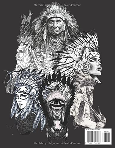 Nativo Americano Libro para Colorear : 70 diseños únicos y hermosos que celebran la cultura nativa americana /Diseños de nativos americanos para colorear adultos para aliviar el estrés y la relajación