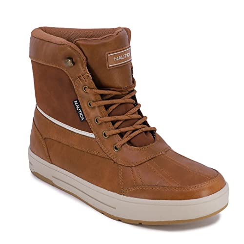 Nautica Mens Lockview Insulated Waterproof Snow Boot-Lockview-Tan 3-7
