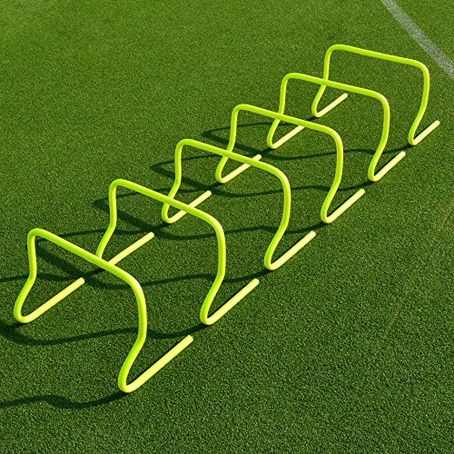 Net World Sports Forza Agilidad Vallas | Pack de 6 Vallas de Entrenamiento | Tres Alturas Diferentes Disponibles (6")