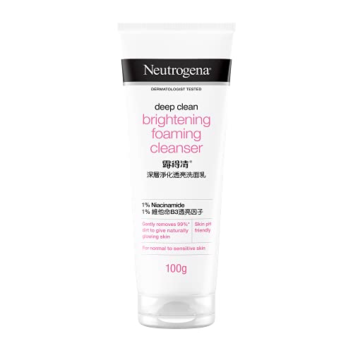 Neutrogena Deep Clean - Limpiador de espuma facial para limpieza profunda, 100 g
