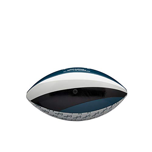 NFL City Pride Balón de fútbol Americano Wilson, Philadelphia Eagles, Cuero Compuesto, para Jugadores Aficionados, Petróleo/Plateado, WTF1523XBDL