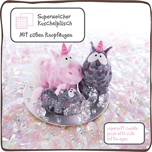 NICI Suave Juguete de Pink Diamond 22 cm – Tiernos Juguetes de Unicornio para niñas, niños y bebés – Animal de Relleno Esponjoso para abrazar y Jugar – Acogedores Animales de Peluche