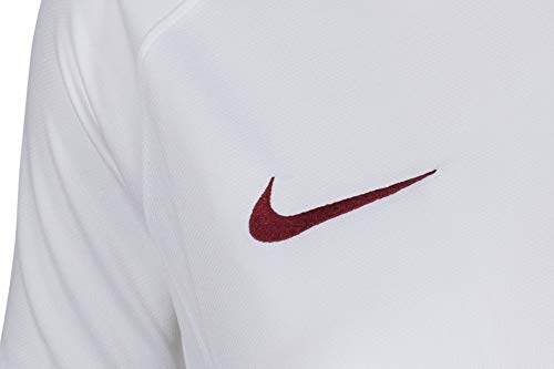 NIKE Camiseta Equipación Domicilio Stadium 2019/2020, Mujer, Blanco, XL