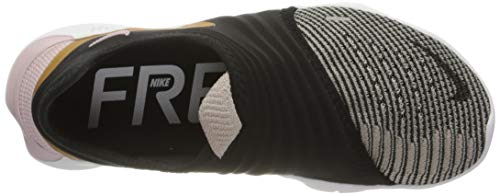 Nike Free RN Flyknit 3.0, Zapatilla de Correr Mujer, Tiza Ciruela Negra Dorada Metalizada, 40.5 EU