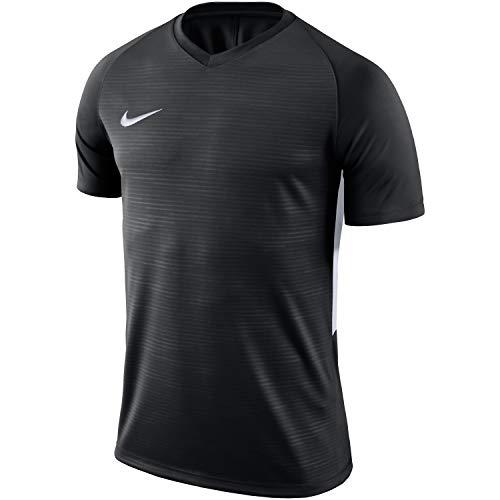 Nike K Tiempo Premier Ss - Camiseta De Manga Corta Unisex - Niños, Negro (Black/ White), M, Unidad
