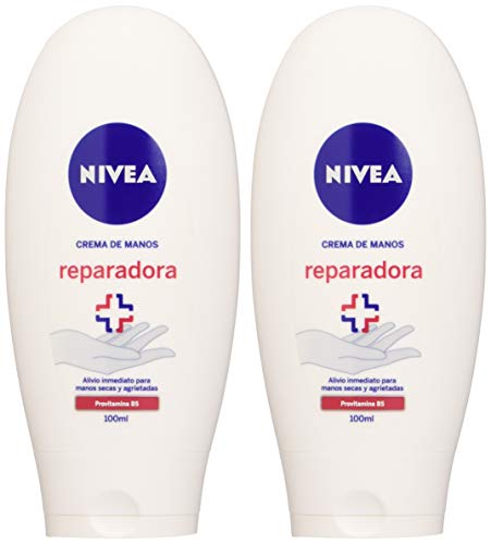 NIVEA Crema Manos REPA&C.2X100, Negro, Estándar