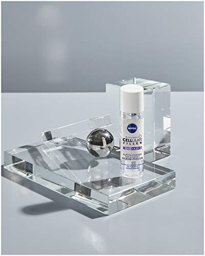 NIVEA Relleno celular hialurónico con cuentas de suero antiedad (30 ml), suero antiarrugas, relleno de volumen, suero facial con ácido hialurónico y colágeno