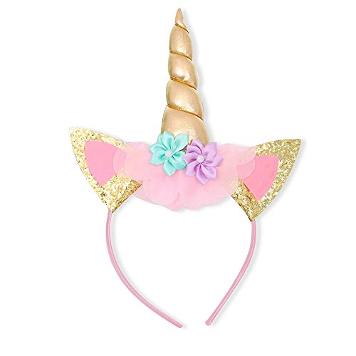 NNJXD Vestido Unicornio de Flor Volantes de Boda y Fiesta Princesa Muchacha Talla (130) 5-6 años 372 Púrpura-A