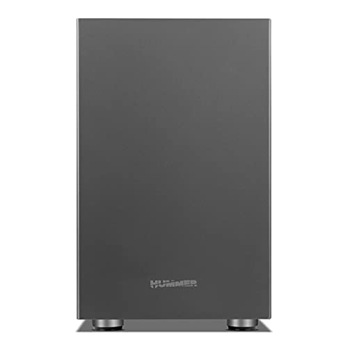 NOX HUMMER VAULT -NXHUMMERVAULT- Microtorre micro ATX, capacidad hasta 7 ventiladores, instalación GPU, 2xUSB 3.0, filtro magnético antipolvo, color negro