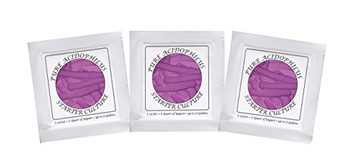 NPSelection Cultivo de Yogur acidophilus Puro – Paquete de 3 bolsitas de Cultivo liofilizado para Preparar Yogur auténtico y Simple