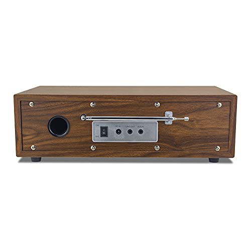 Ocean Digital WR-800F - Radio por Internet WiFi / FM con doble despertador, temporizador, pantalla a color de 2,8 pulgadas, soporte UPnP y DLNA