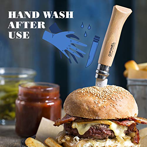 Opinel INOX, Cuchillo Bubble para Adultos , N ° 08