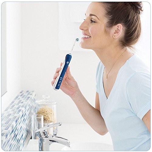 Oral B TriZone 4500 - Cepillo de dientes eléctrico de rotación, color negro
