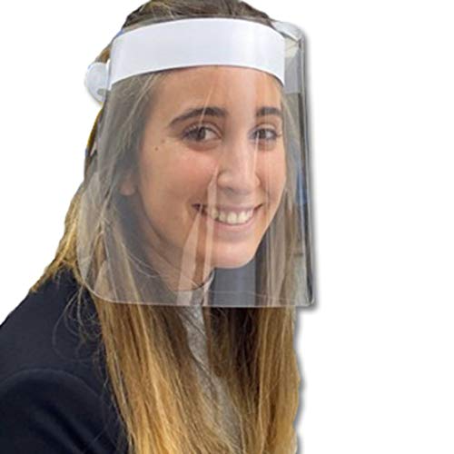 Pack Pantalla Protección Facial HOMOLOGADA. Permite Bascular hacia Atrás. Fabricado en España. Face Shield. (Basculante, Pack 2X)