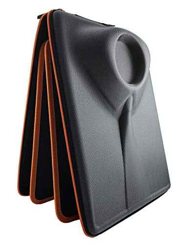 Packshi® Bolsa para Camisas De Hombre Funda Camisas Viaje Sin Arrugas con Plegador para Transportar Organizador Maleta Regalo para Hombres Naranja