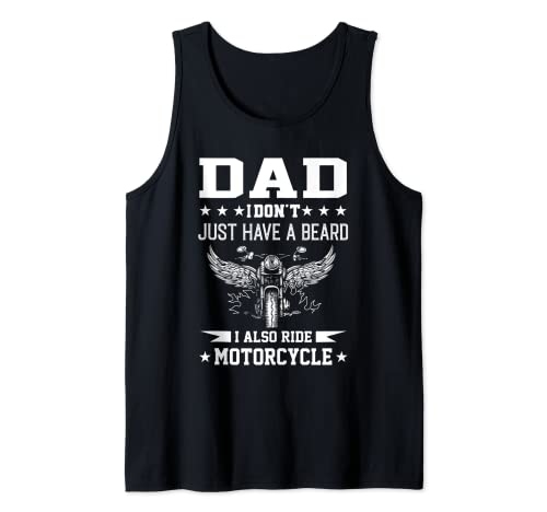 Papá, no tengo solo la barba, yo gira en moto Camiseta sin Mangas