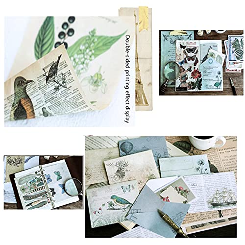 Paquete de 36 pegatinas vintage para álbumes de recortes, colección retro decorativa antigua, para diario de basura, manualidades, álbumes, revistas, revistas, etc