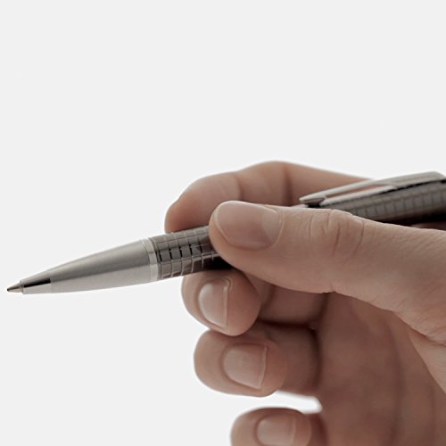 Parker IM - Bolígrafo, Punta mediana, color Marrón (Premium Dark Espresso Chrome trim)