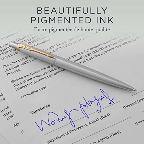 Parker Quinkflow recambio para bolígrafo de punta mediana, azul, paquete de 2