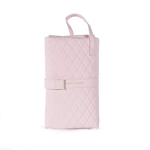 Pasito a Pasito. Cambiador para Bebé Portátil María. Formato plegable, cómodo, ideal para cambiar a tu bebé donde sea. Eco-leather tipo vacuno Color Rosa. Medidas 48 X 71 X 1 cm.