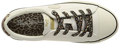 Pepe Jeans Kenton Patty, Zapatillas Mujer, 800 Blanco, 38 EU