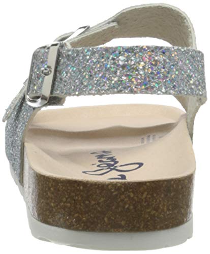 Pepe Jeans London Bio Basic Glitter, Sandalia, 918Metall, 37 EU