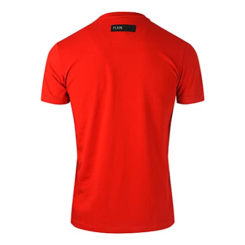 Philipp Plein Sport Camiseta negra Logo Rojo, rosso, S