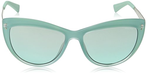 Police S197055N19X Gafas de Sol, Verde, 55 para Hombre