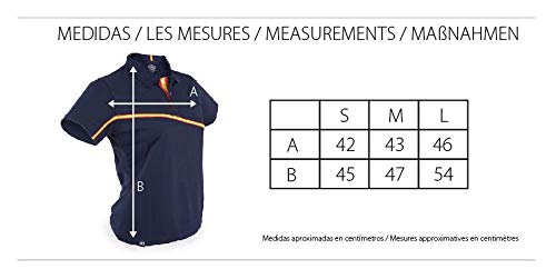 Polo Marca Club Nautico Mujer Azul Marino - Colores Bandera de España - Dry & Fresh Tejido técnico. Talla M