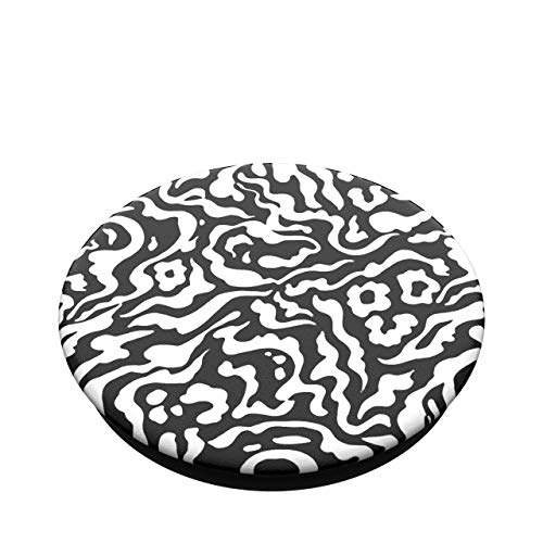 PopSockets PopGrip - Soporte y Agarre para Teléfonos Móviles y Tabletas con un Top Intercambiable - Zebra Melt