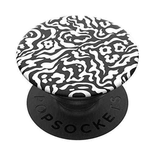 PopSockets PopGrip - Soporte y Agarre para Teléfonos Móviles y Tabletas con un Top Intercambiable - Zebra Melt