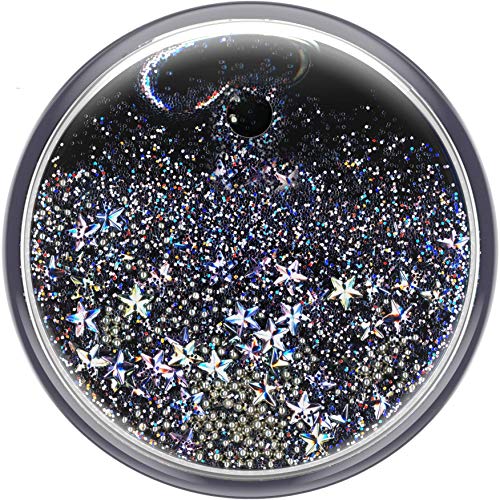 PopSockets PopGrip - Soporte y Agarre para Teléfonos Móviles y Tablets con un Top Intercambiable - Tidepool Starring Silver