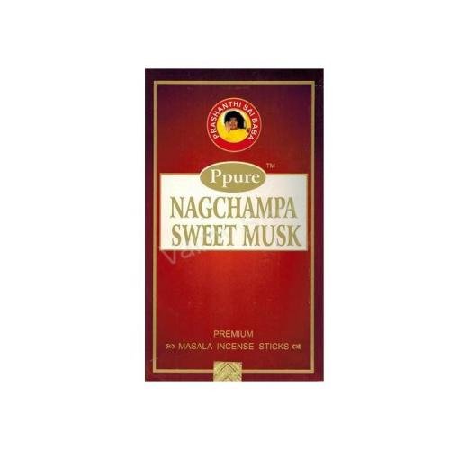 ppure Nag Champa Sweet almizcle Perfume Premium Masala – Varillas de incienso 15 gramos