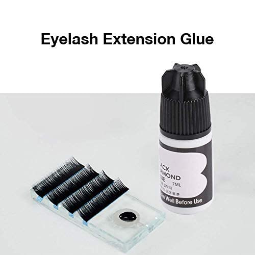 Profesional Negro Pestañas Falsas Extensión Injerto Pegamento Adhesivo Pestañas Herramienta de Maquillaje(schwarz Flasche (kein Geruch, keine Stimulation))