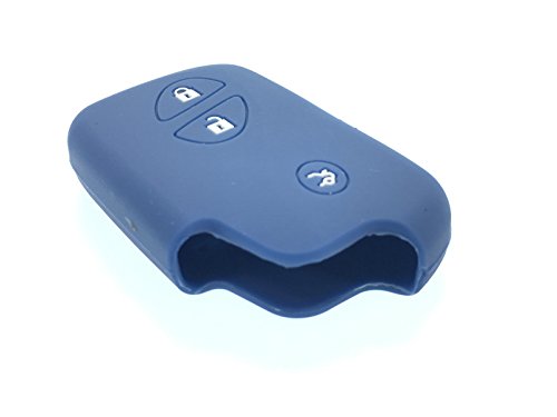 Protex Funda protectora de silicona de calidad con 3 botones, compatible con Lexus CT200h IS200 IS250 GS250 F SPORT (NAVY)