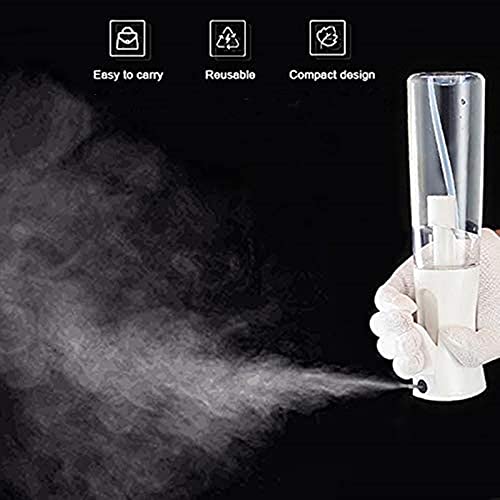 Pulverizador Agua Spray en Bruma Continuo Bote Atomizador Botella Rociador Difusor Bottle Vacio Vaporizador Cabello Plantas Frasco Pelo Peluqueria (10.1oz/300ml Transparente)