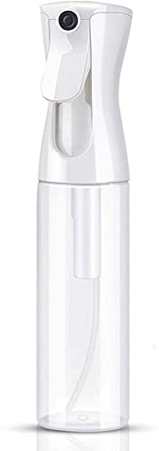 Pulverizador Agua Spray en Bruma Continuo Bote Atomizador Botella Rociador Difusor Bottle Vacio Vaporizador Cabello Plantas Frasco Pelo Peluqueria (10.1oz/300ml Transparente)